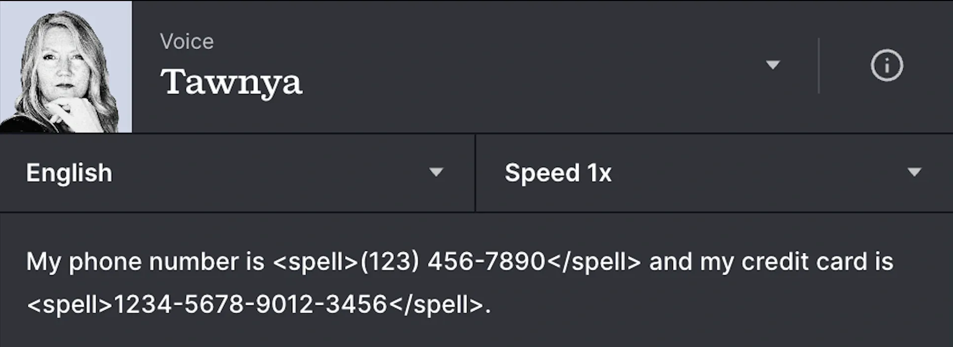 Spelling out input text