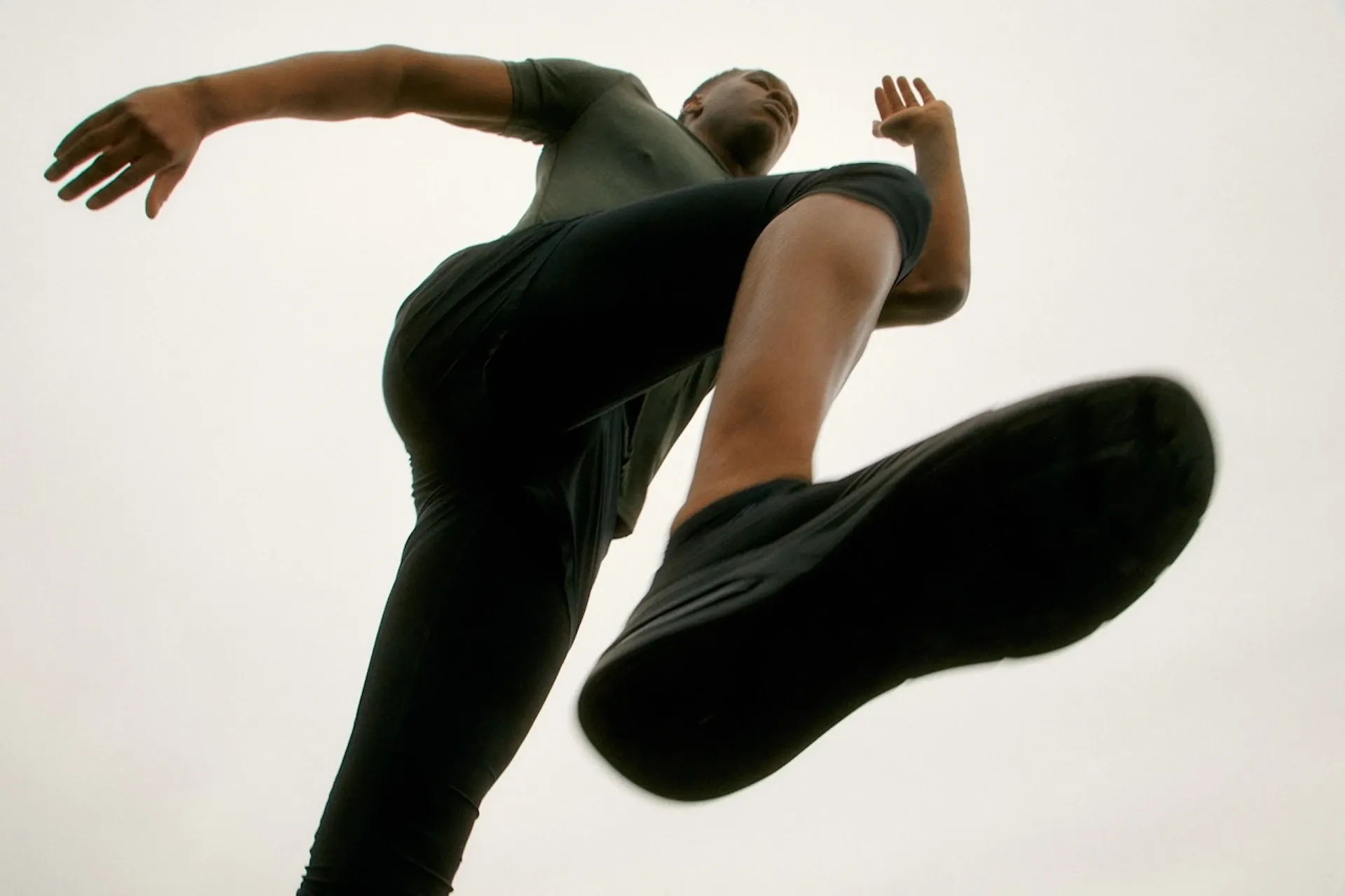 Man warming up for exercise