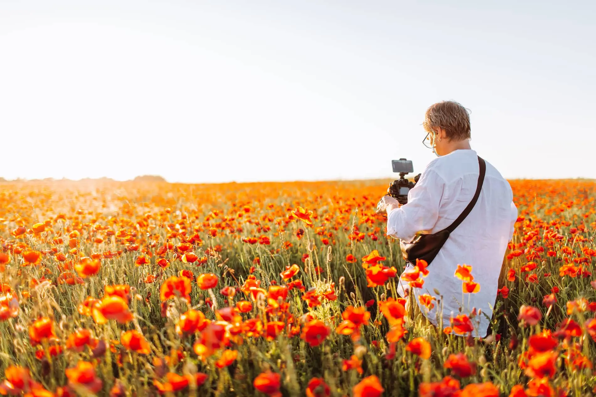 Shooting footage with a mirrorless camera