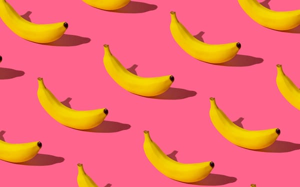 Lots of bananas in a row